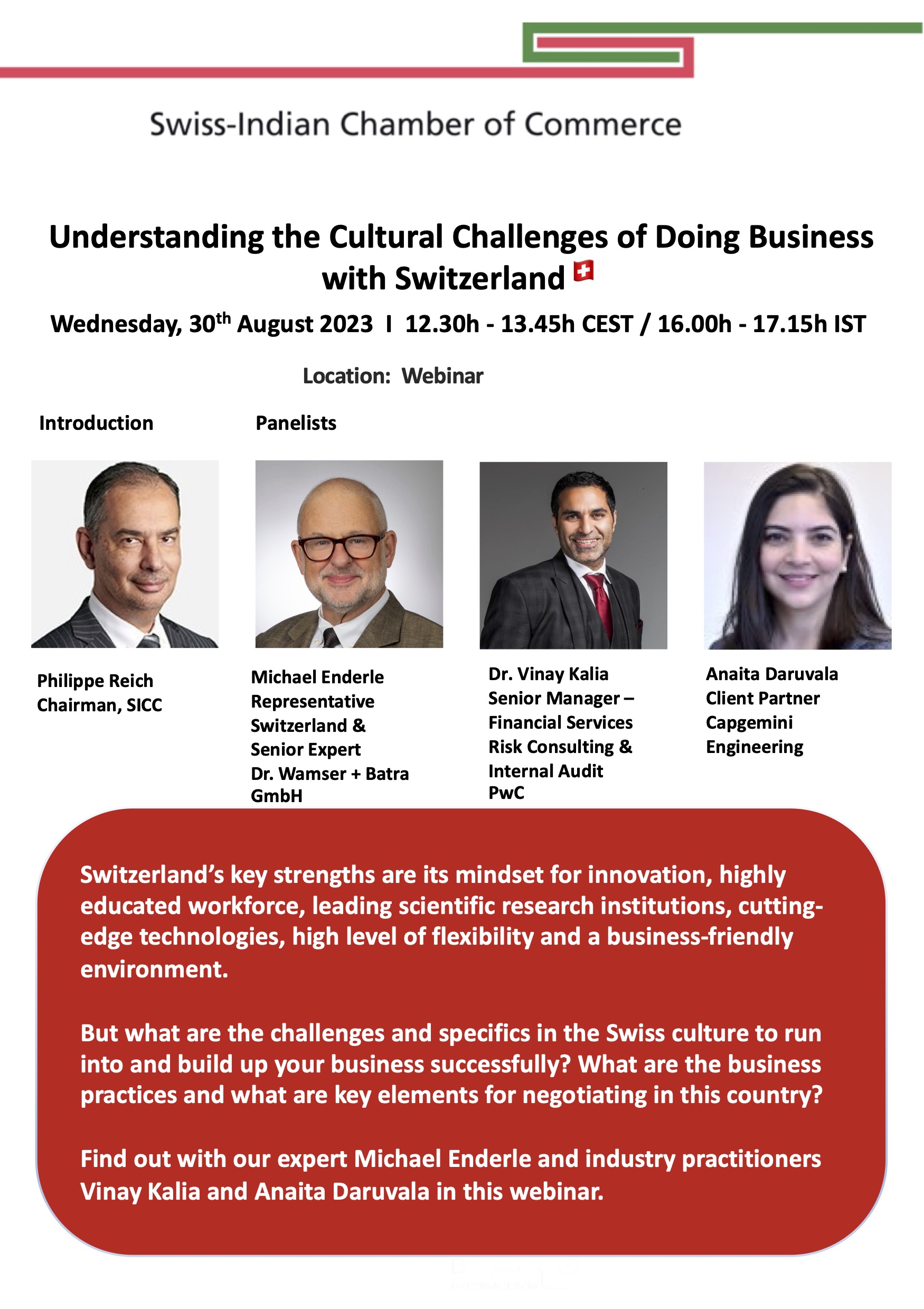 Understanding the cultural challenges of doing business with CH 30.08.23